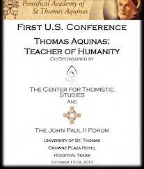Conferência sobre São Tomás, em Houston